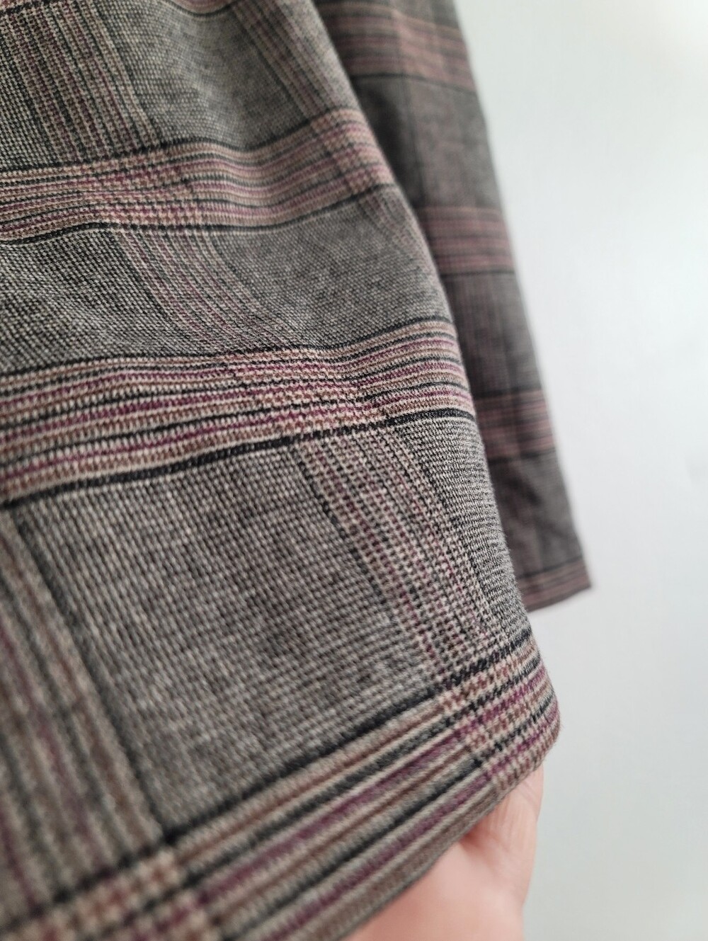 NEW Old Navy XXL Plaid Mini Skirt Collegiate Preppy High Waist Wrap Front Gray - Picture 6 of 8